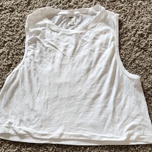 PINK - White Tank Sz L